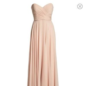 Jenny Yoo Adeline Luxe Chiffon Dress Blush